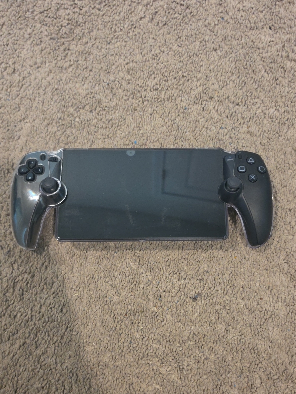 Wireless Black Smartphone Gamepad Grip with Dual Analog Sticks